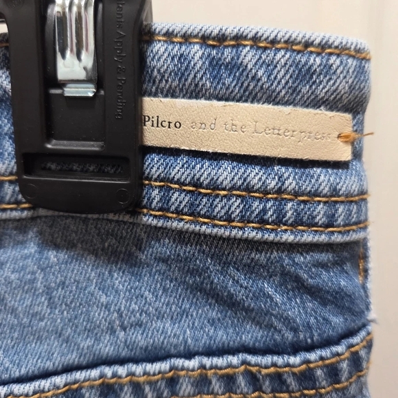 Anthropology Pilcro and the Letterpress Light Blue Distressed Boyfriend Jeans - Picture 7 of 9